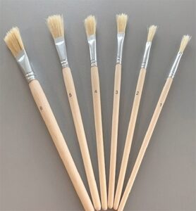 Bristle Brush Set, 6pcs