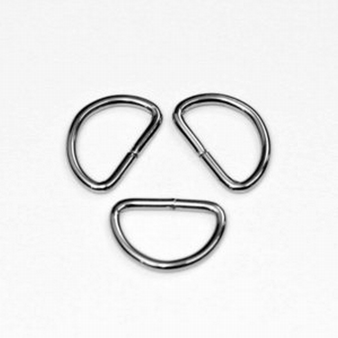 Metalen D Ring 38mm Zilverkleur 5 Stuks