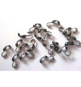 Kalotjes Antraciet Gezwart Zilver 20 Stuks