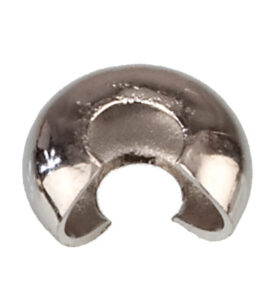 Crimp Bead Cover Zilverkleur 5mm 50 Stuks