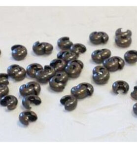 Crimp Bead Cover Antiek Goud 5mm 50 Stuks