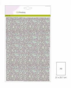 Glitterpapier Regenboog Blauw 29x21cm 120gr 5 Vel