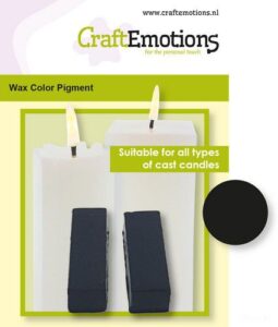 Craftemotions Waskleurpigment Zwart 2 Sticks 30 X 10 X 10mm