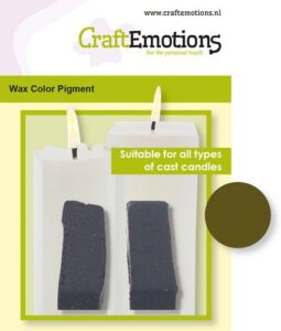Craftemotions Waskleurpigment Olijfgroen 2 Sticks 30 X 10 X