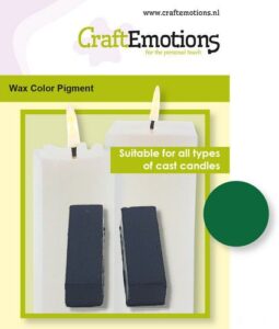 Craftemotions Waskleurpigment Groen 2 Sticks 30 X 10 X 10mm
