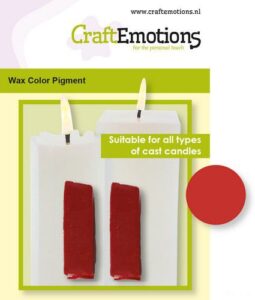 Craftemotions Waskleurpigment Rood 2 Sticks 30 X 10 X 10mm =