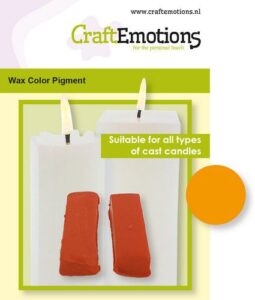Craftemotions Waskleurpigment Oranje 2 Sticks 30 X 10 X 10mm