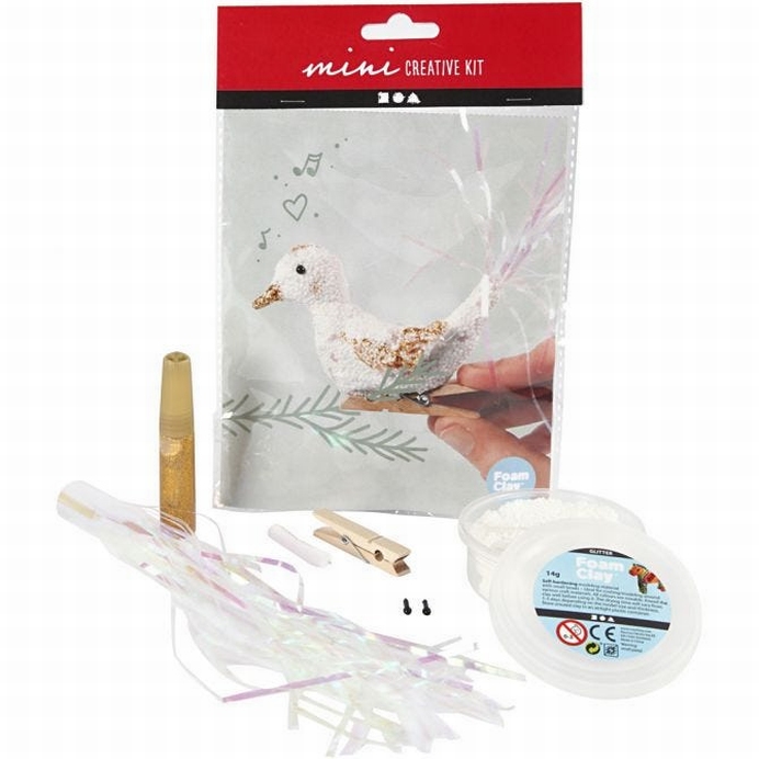 Mini Creative Kit Kerst Vogel Clip On