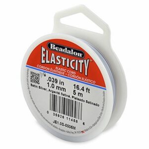 Beadalon Elasticity Elastiek 1,0mm 5 M Silver Satin