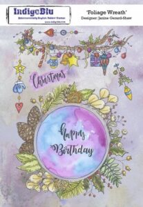 Indigoblu Stempel A5 Foliage Wreath