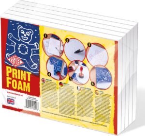 Essdee Print Foam Dikte 9mm Set Van 5 Vellen A5 Formaat