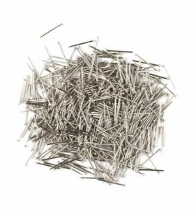 Speldjes Voor Pailletten 10 Mm Zilverkleurig 1250 Stuks