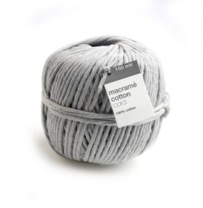 Vivant Macramé Katoenkoord 150m X 5mm Grijs