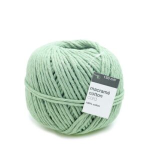 Vivant Macramé Katoenkoord 150m X 5mm Mint Groen