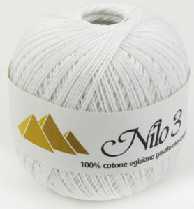 Haakgaren Nilo Nr.3 01 White 100gr / 270mtr