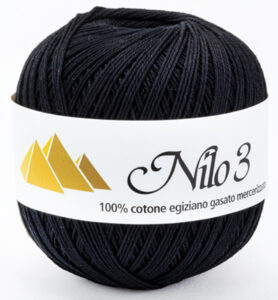 Haakgaren Nilo Nr.3 196 Black 100gr / 270mtr