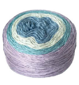 Magic Dream Yarn 200gr, Cream/green/light Blue/lavender
