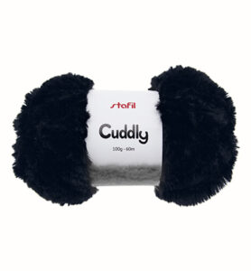 Cuddly Yarn, Black 100gr / 60mtr
