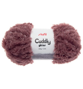 Cuddly Glitter Yarn, Old Rose 100gr / 52mtr