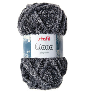 Liana Yarn, Black/grey 100gr / 65mtr