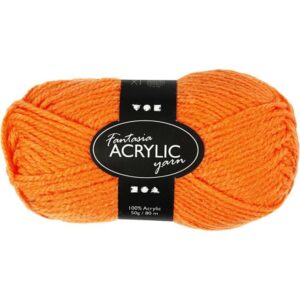 Fantasia Acrylgaren Neon Oranje 50 Gram 80 Meter