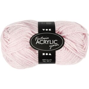 Fantasia Acrylgaren Zacht Roze 50 Gram 80 Meter