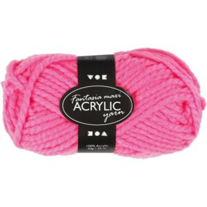 Fantasia Maxi Acrylgaren Neon Pink 50 Gram 35 Meter