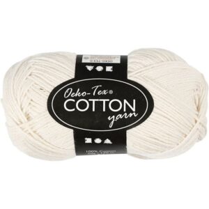 Katoen Garen Off White 50 Gram 170 Meter