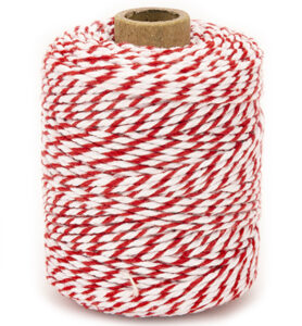 Vivant Cotton Twine Cord, Red 50mtr X 2mm
