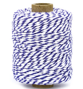 Vivant Cotton Twine Cord, Royal Blue 50mtr X 2mm