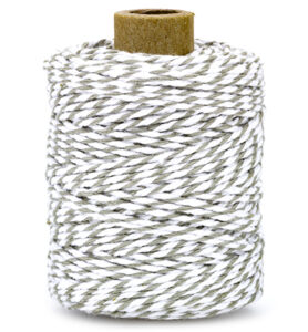 Vivant Cotton Twine Cord, Grey 50mtr X 2mm