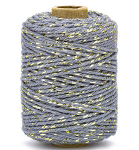 Vivant Katoen Koord Luxe Gold / Dark Grey 50mtr X 2mm