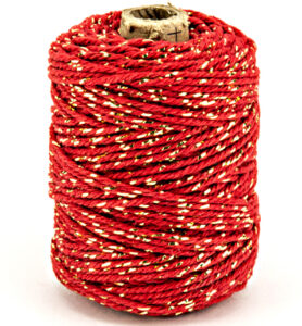 Vivant Katoen Koord Luxe Gold / Red 50mtr X 2mm
