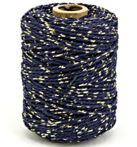 Vivant Katoen Koord Luxe Gold / Dark Blue 50mtr X 2mm