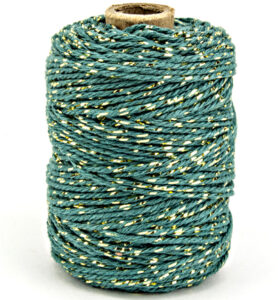 Vivant Katoen Koord Luxe Gold / Steel Blue 50mtr X 2mm