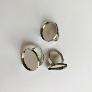 Vinger Ring 14mm Top (voor Epoxy) 3 St