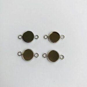 Hanger Met 2 Ogen Rond 10mm Zetting (voor Epoxy) 4st