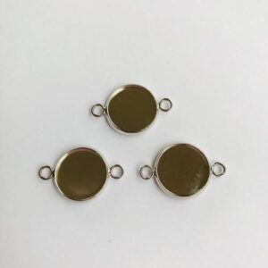 Hanger Met 2 Ogen Rond 14mm Zetting (voor Epoxy) 3 St