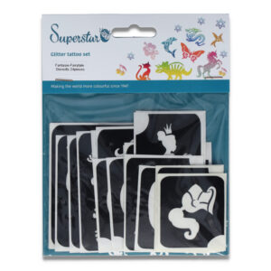 Superstar Fantasy Fairytale Xl Glitter Tattoo Stencils (24 Pcs)