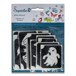 Superstar Halloween Xl Glitter Tattoo Stencils (24 Pcs)