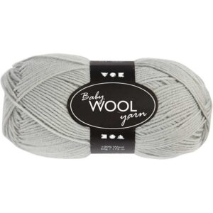 Baby Garen, Lichtgrijs, L: 172 M, 50 Gr