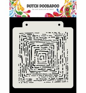 Dutch Doobadoo Mask Grunge Lines