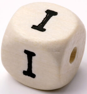 Houten Letterblok Voor Speenketting Natuur Licht, I 2 Stuk