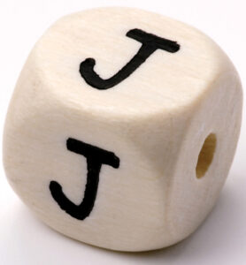 Houten Letterblok Voor Speenketting Natuur Licht, J 2 Stuk