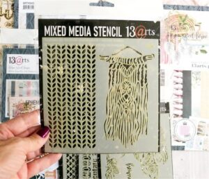 13 Arts Mixed Media Stencil Macrame