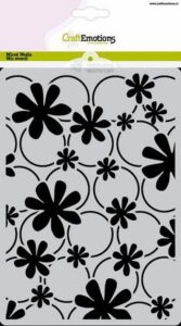 Carla Creaties Mask Stencil A5 Kate Bloemen En Ringen