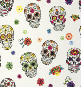 Stafil Faux Leather Fabric 50x70cm Skulls 520g/m²