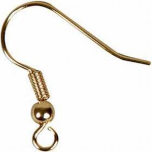 Oorbel, H: 18 Mm, Goudkleurig 5 Paar