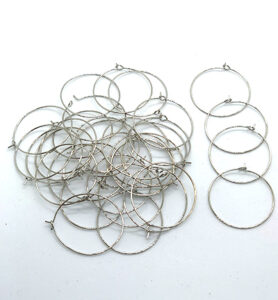 Creolen Zilverkleur 30 Mm 6 Stuks