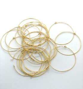 Creolen Goud Kleur 45 Mm 4 Stuks